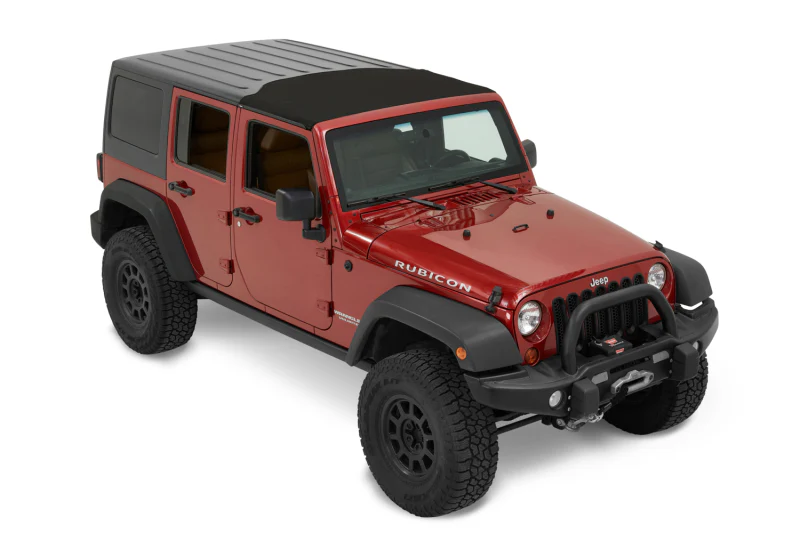 Bestop 07-18 Jeep Wrangler JK Sunrider For Hardtop (Premium Black Twill 2-Door Or 4-Door) - Image 2