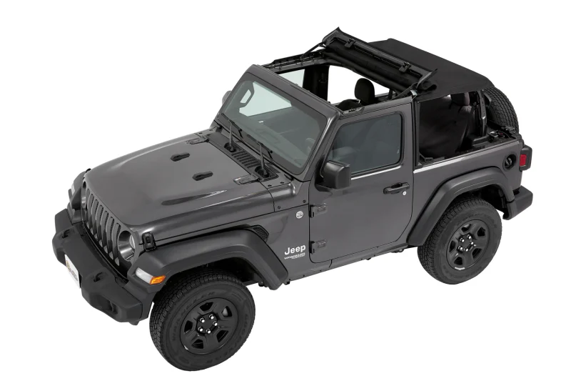 Bestop 18-26 Jeep Wrangler JL 2-Door Trektop (Premium Black Twill) - Image 2