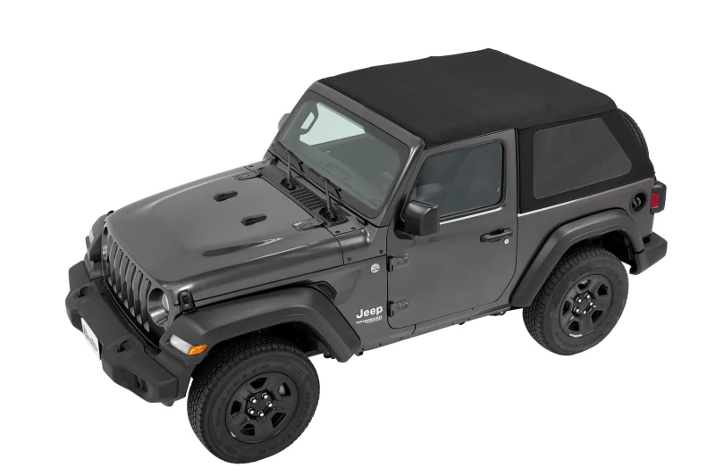 Bestop 18-26 Jeep Wrangler JL 2-Door Trektop (Premium Black Twill) - Image 8