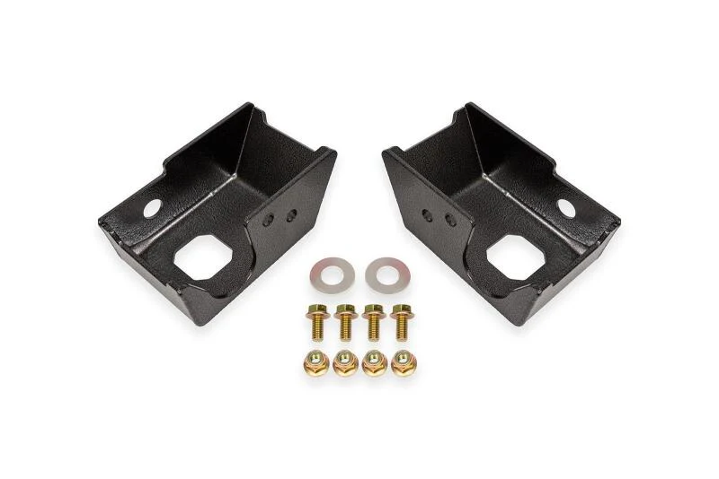 BMR 2021+ Ford Bronco (Exc. Bronco Sport) Rear Shock Mount Skid Plates - Black Hammertone - Image 2