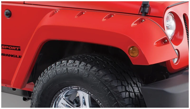 Bushwacker 07-18 Jeep Wrangler Pocket Style Flares 2pc - Black - Image 3