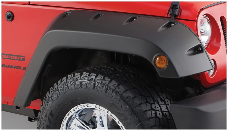 Bushwacker 07-18 Jeep Wrangler Pocket Style Flares 2pc - Black - Image 5