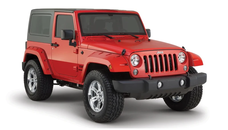 Bushwacker 07-18 Jeep Wrangler Pocket Style Flares 2pc - Black - Image 7