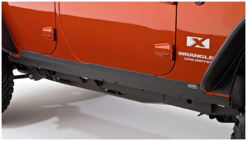 Bushwacker 07-18 Jeep Wrangler Unlimited Trail Armor Rocker Panel and Sill Plate Cover - Black - Image 6