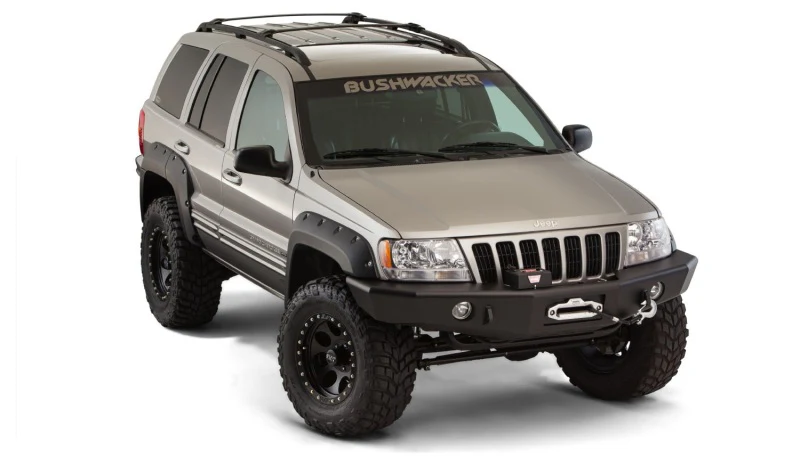 Bushwacker 99-04 Jeep Grand Cherokee Cutout Style Flares 4pc - Black - Image 8