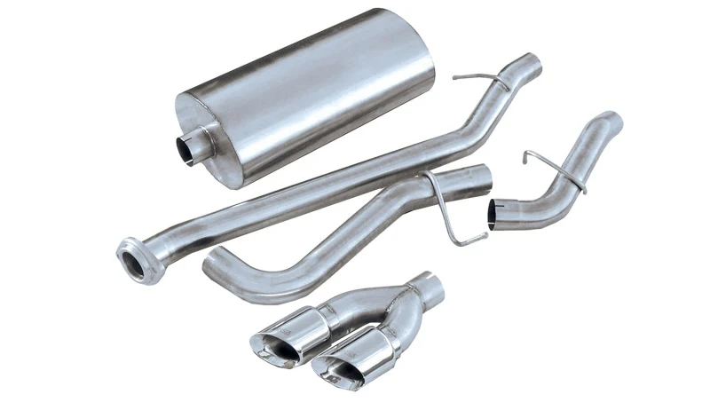 Corsa 1999-06 Chevrolet Silverado Reg. Cab/Short Bed 1500 4.8L V8 Polished Touring Cat-Back Exhaust - Image 2