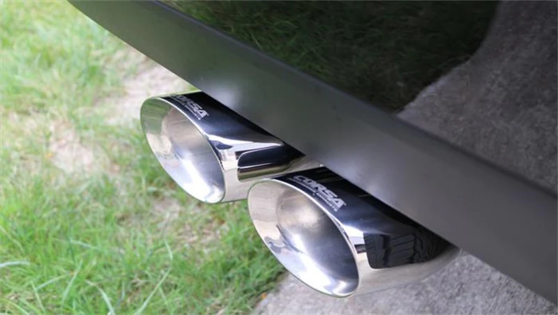 Corsa 2009-2013 Inlet 4in Pro Series Twin Side Swept Exhaust Tip Kit - Image 3