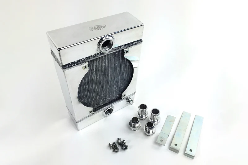 CSF Universal Drag Race / Tuck Radiator w/9in Spal Fan - 10.5in H x 10in L x 3.6in W - Image 3