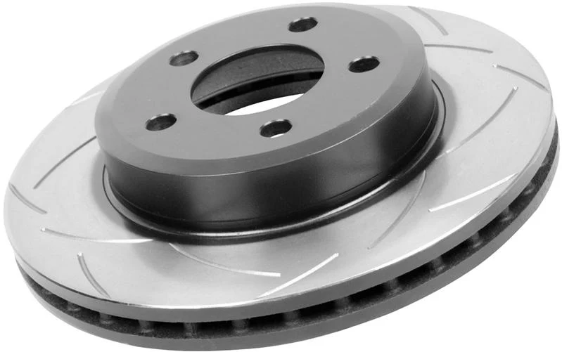 DBA 98-06 Toyota 70 Landcruiser (Reverse Mount) 4X4 Survival T2 Slotted Front Brake Rotor - Image 2