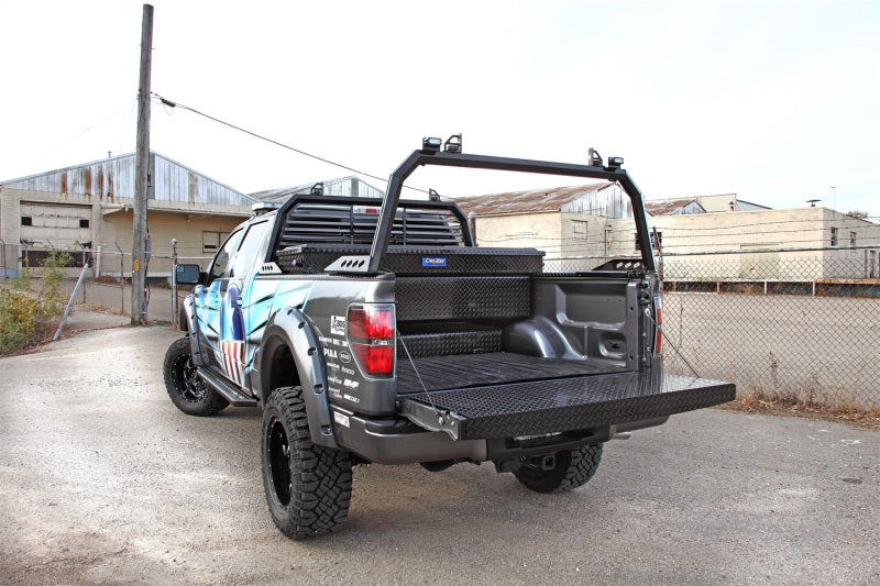 Dee Zee 99-07 Ford SuperDuty Tailgate Protector Full Black-Tread - Image 3