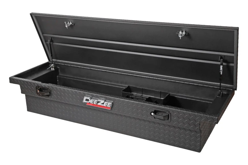 Dee Zee Universal Tool Box - Red Crossover - Single Lid Black BT Pull Handle (Low/Txt Blk) - Image 5