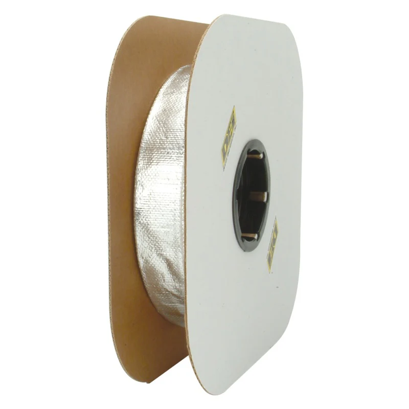 DEI Heat Sheath 1/2in I.D. x 3ft - Aluminized Sleeving - Sewn Edge - Image 2