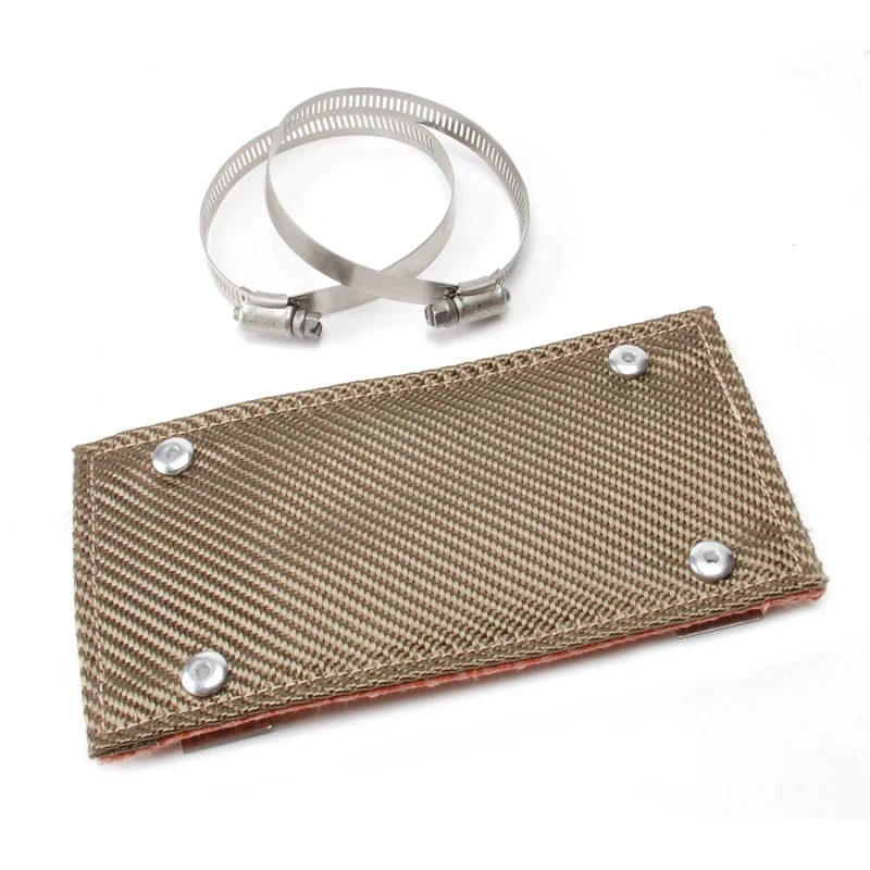 DEI Pipe Shield w/Stainless Steel Clamps - 4in x 8in - Titanium - Image 3