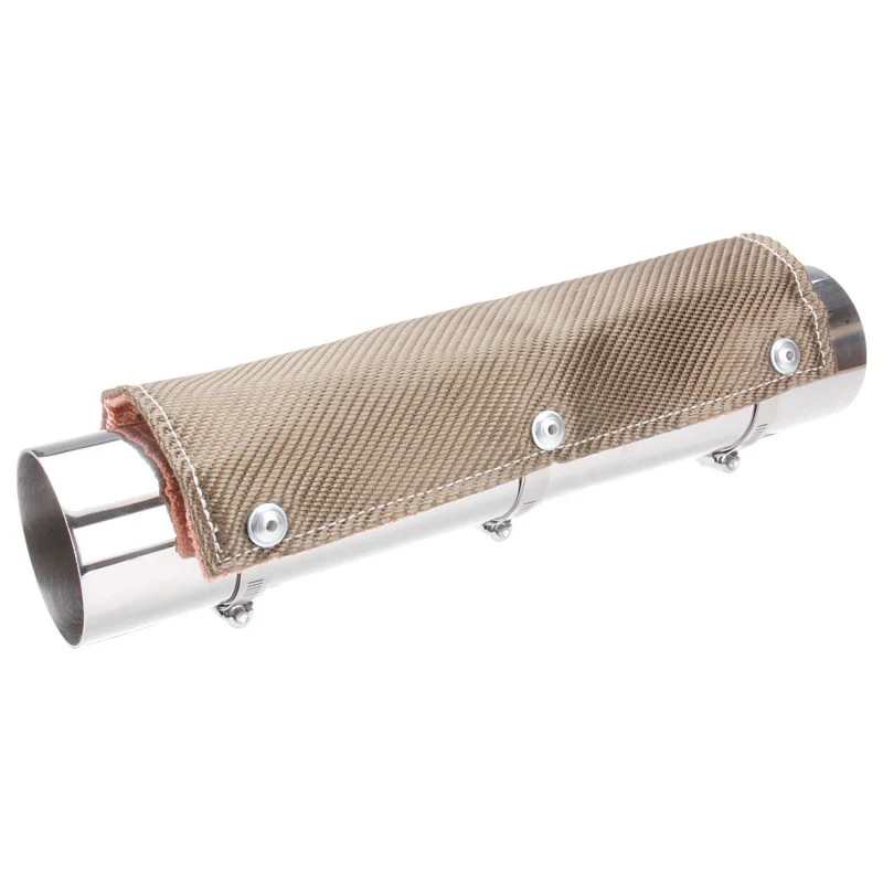 DEI Pipe Shield w/Stainless Steel Clamps - 6in x 12in - Titanium - Image 7