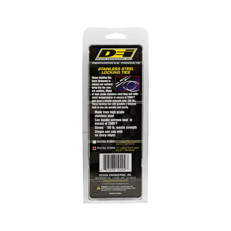 DEI Stainless Steel Locking Tie 14in - 5 per pack - Image 11