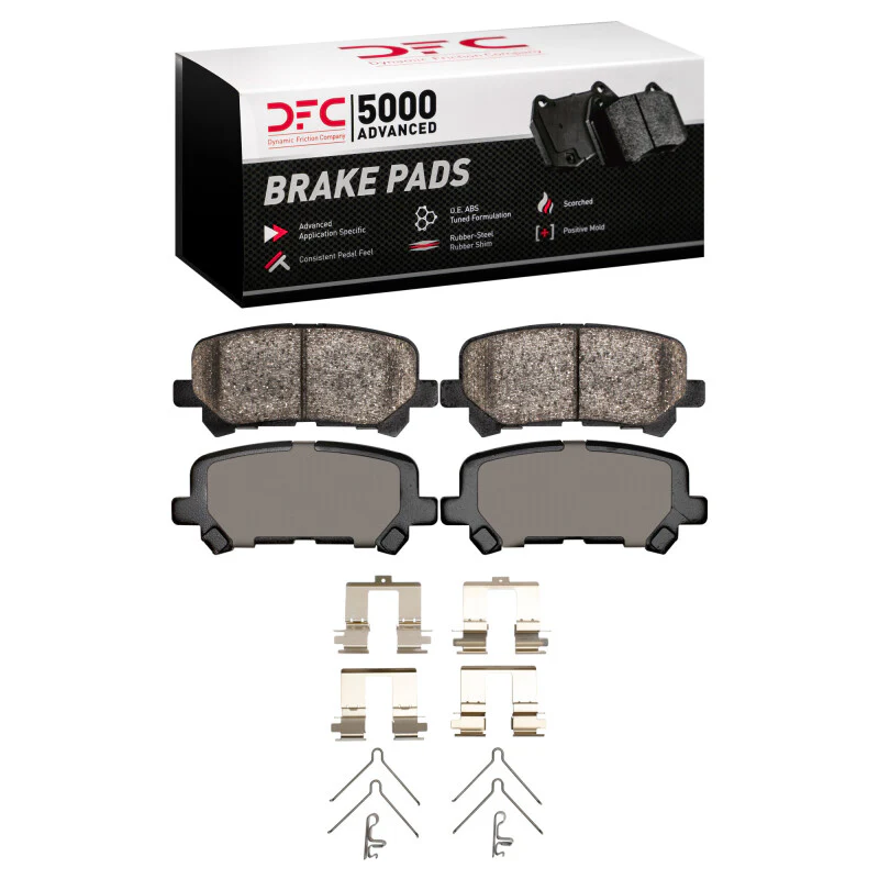 DFC 07-25 Acura ZDX Rear 5000 Advanced Ceramic Brake Pads and Hardware Kit
