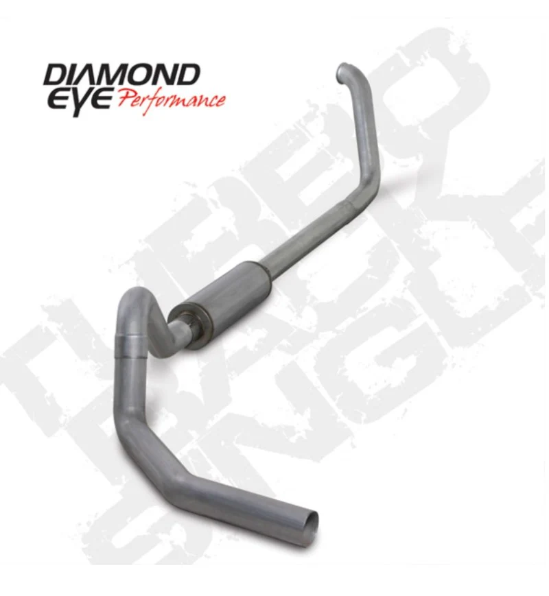Diamond Eye KIT 4in Turbo Back SGL AL: 00-03 FORD 7.3L F240/F350 CandC