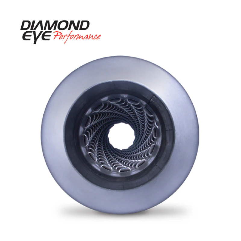 Diamond Eye Muffler 4inX30in LOUVERED AL - Image 3