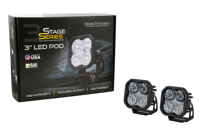 Diode Dynamics 2021 Ford Bronco Sport SS3 LED Ditch Light Kit - White Combo - Image 7