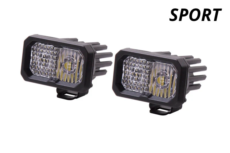 Diode Dynamics Stage Series 2 In LED Pod Sport - White Combo Standard ABL (Pair) - Image 9