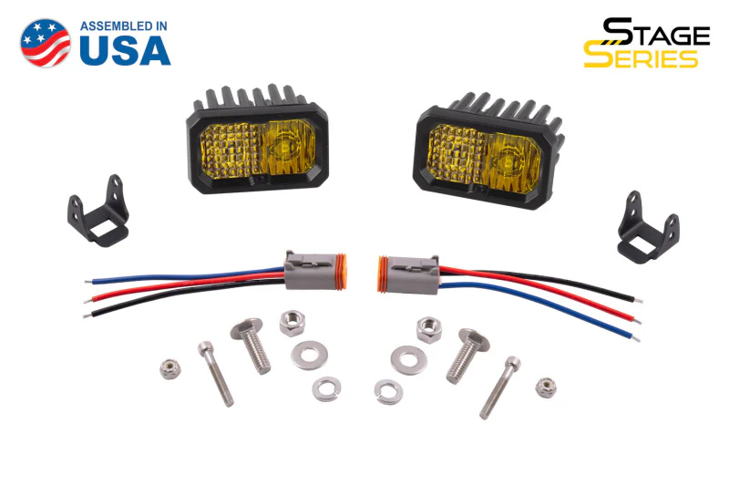 Diode Dynamics Stage Series 2 In LED Pod Sport - Yellow Combo Standard ABL (Pair) - Image 5