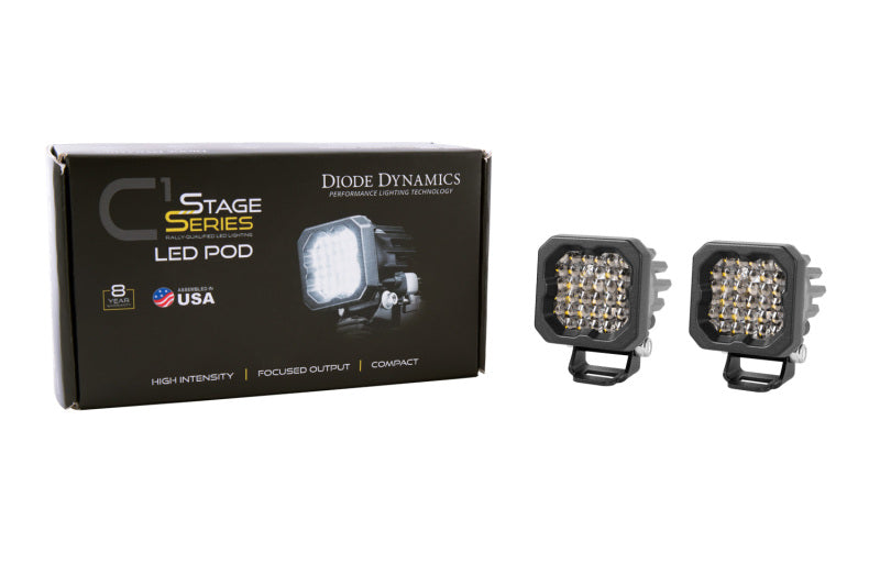 Diode Dynamics Stage Series C1R - White Flood Standard LED Pod (Pair) - Image 3
