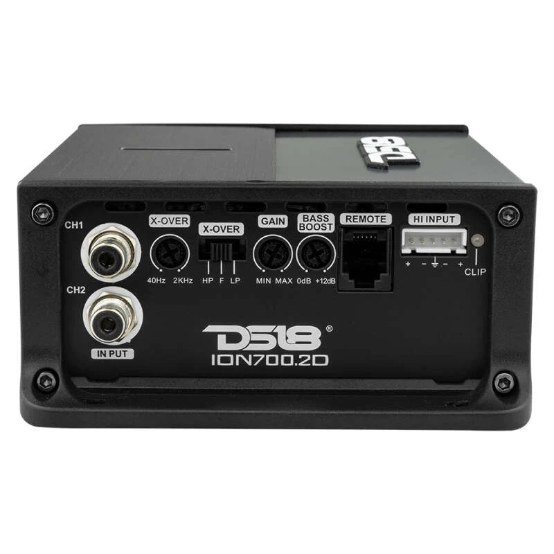 DS18 2-Channel Amp 700/4ohm Bridge 2x 350/2ohm 2x 240/4ohm Watts RMS Class D - Image 4