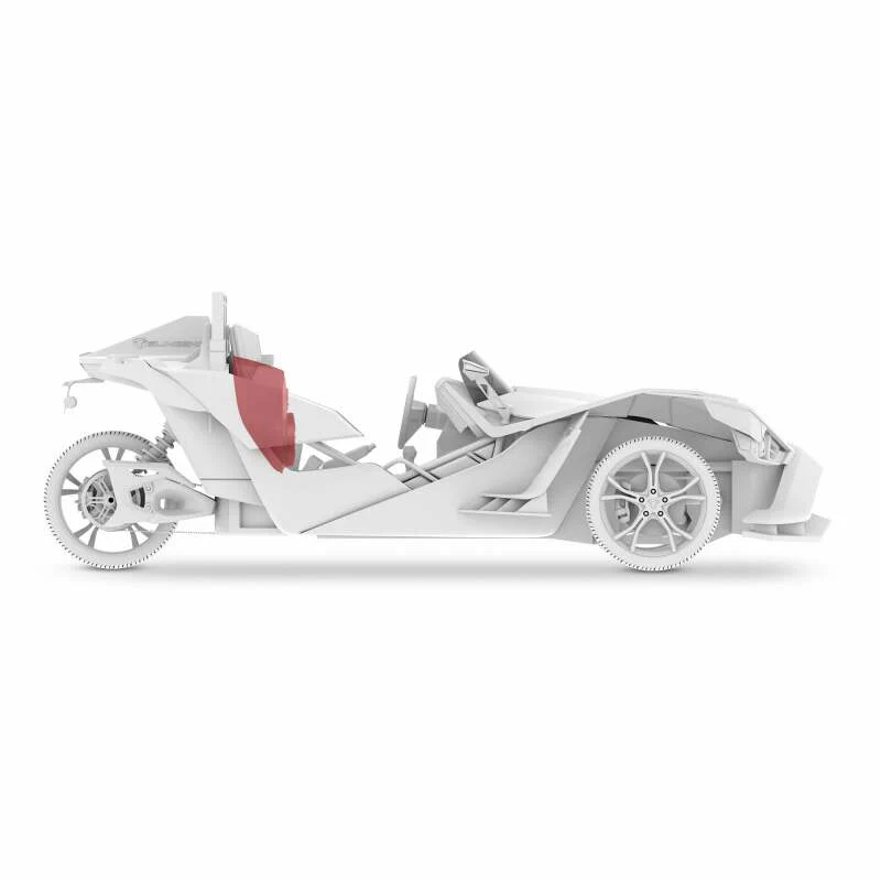 DS18 2015+ Polaris Slingshot Center Console Enclosure Fits 2x 6in & 2x 2.28in Speakers(Not Included) - Image 4