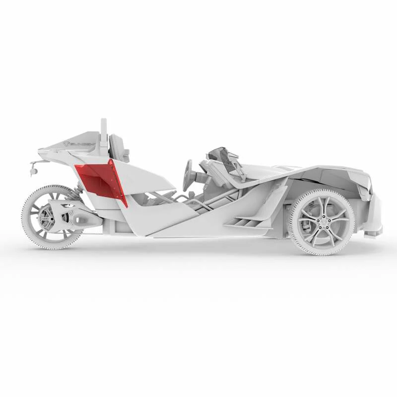 DS18 2015+ Polaris Slingshot Rear Subwoofer Enclosure Fits 10in Subwoofer (Subwoofer Not Included) - Image 10