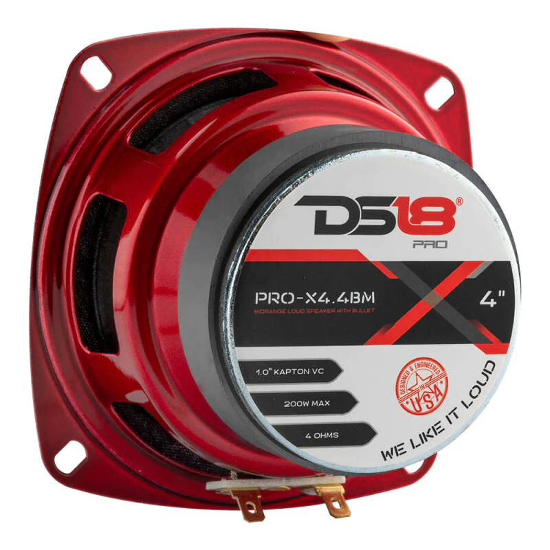 DS18 4in 100 Watts RMS 4 ohm Mid-Range Loudspeaker Bullet Loudspeaker - Image 7