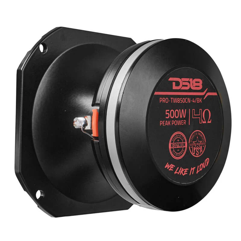 DS18 4in Super Bullet Tweeter Neodymium 250 Watts RMS 1.5in PEI Vc 4 ohm Black - Image 12