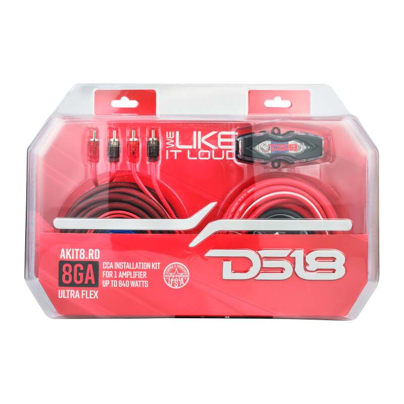 DS18 8-GA Amplifier Install Kit Advance- Red - Image 6