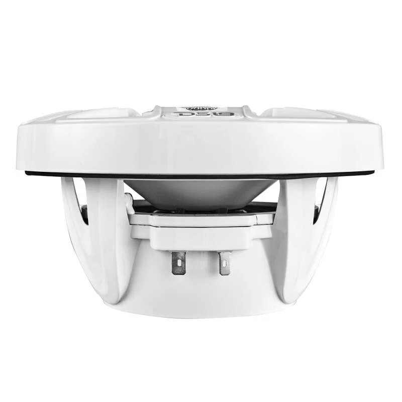 DS18 Marine 8in 2-Way 175 Watts RMS 4 ohm Digital LED Lights Bullet Tweeter Covers Included White - Image 2