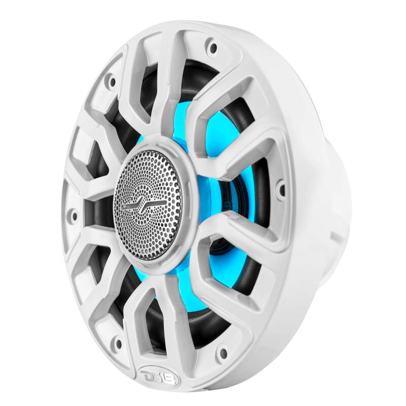 DS18 Marine 8in 2-Way 175 Watts RMS 4 ohm Digital LED Lights Bullet Tweeter Covers Included White - Image 7