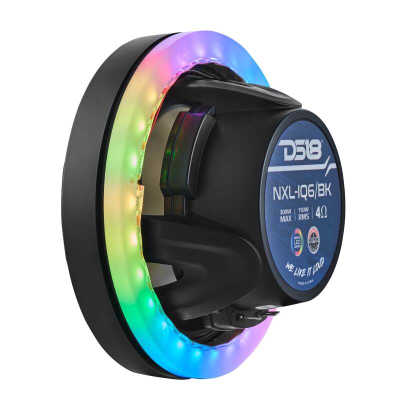 DS18 Marine And Powersports Speakers And Towers Ring 6.5in Digital LED lights 1/2in Spacer Depth - Image 5