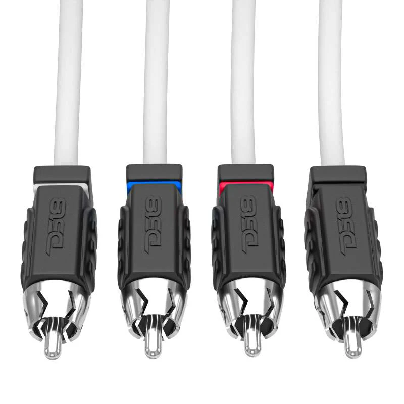 DS18 Marine Grade Tinned Copper OFC RCA Wires 4-Channel 6 Feet - Image 6