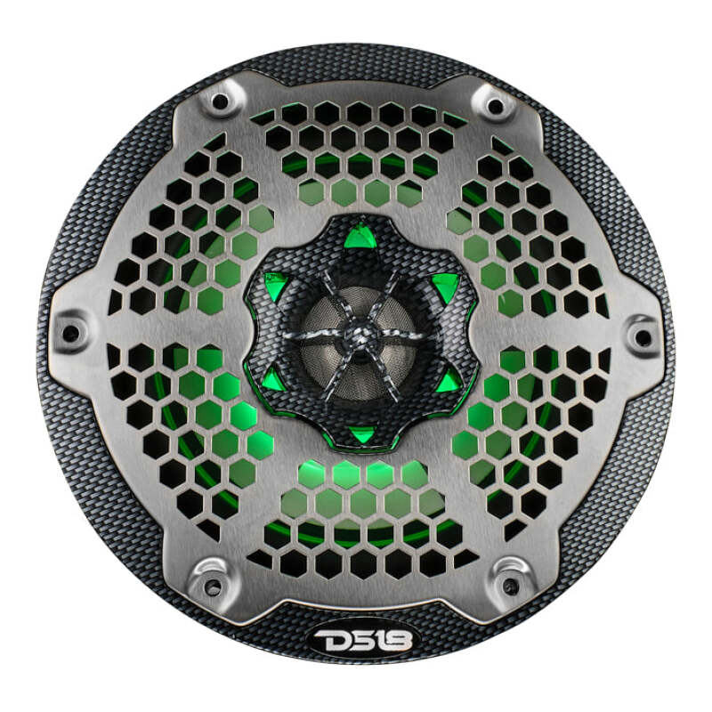DS18 NXL-M Series Spkr w/ RGB LED Lights 6.5in 2-Way 125 Watts RMS 4 ohm Black Crbn Fiber w/ Cover - Image 9