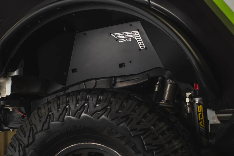 DV8 21-25 Ford Bronco Rear Aluminum Inner Fenders - Black