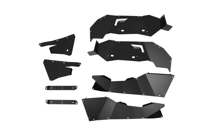 DV8 21-25 Ford Bronco Rear Aluminum Inner Fenders - Black - Image 17