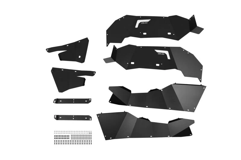 DV8 21-25 Ford Bronco Rear Aluminum Inner Fenders - Black - Image 5