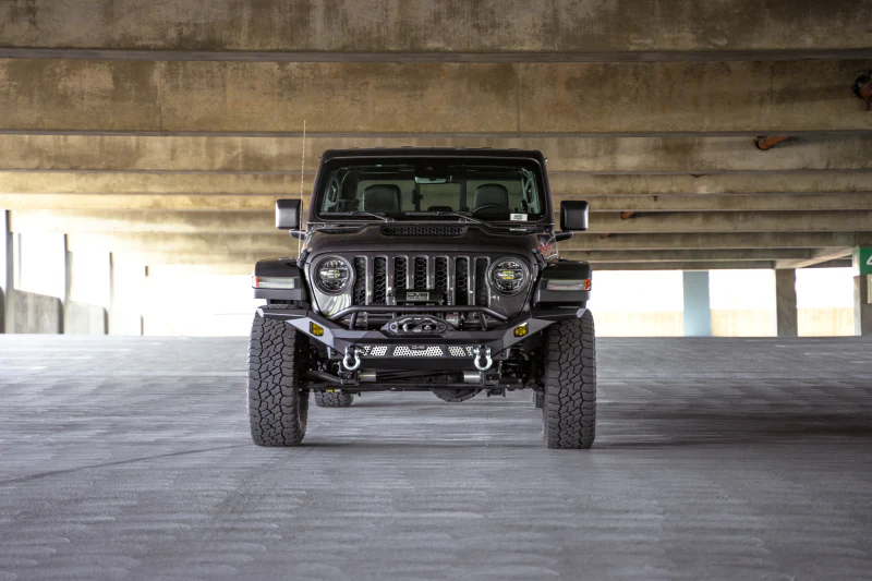 DV8 Offroad 07-18 Jeep Wrangler JK / 18-23 Wrangler JL / 20-23 Gladiator JT MTO Series Front Bumper - Image 10