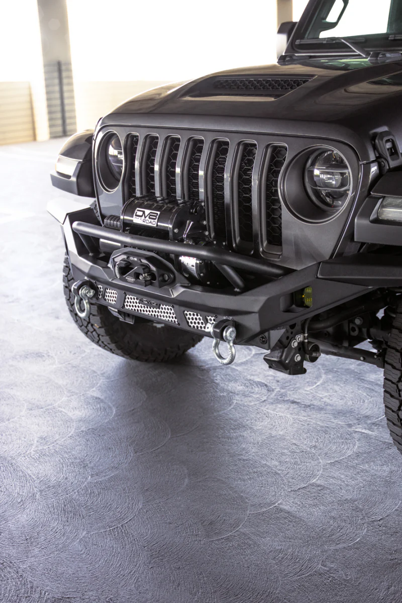 DV8 Offroad 07-18 Jeep Wrangler JK / 18-23 Wrangler JL / 20-23 Gladiator JT MTO Series Front Bumper - Image 3