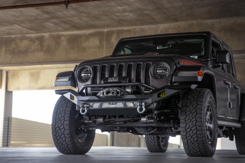 DV8 Offroad 07-18 Jeep Wrangler JK / 18-23 Wrangler JL / 20-23 Gladiator JT MTO Series Front Bumper - Image 9