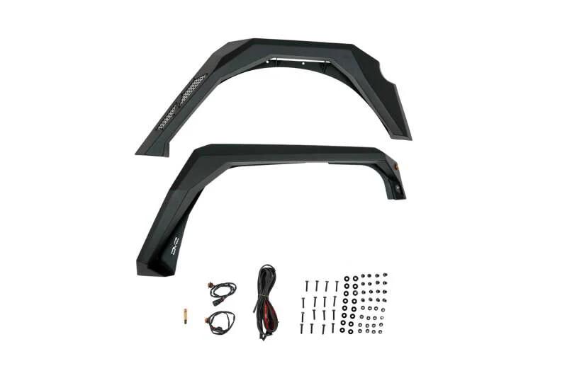 DV8 Offroad 07-18 Jeep Wrangler JK Armor Fender Flares - Image 2