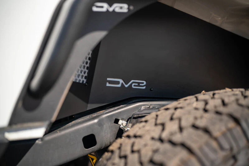 DV8 Offroad 07-18 Jeep Wrangler JK Rear Inner Fender - Satin Black - Image 7