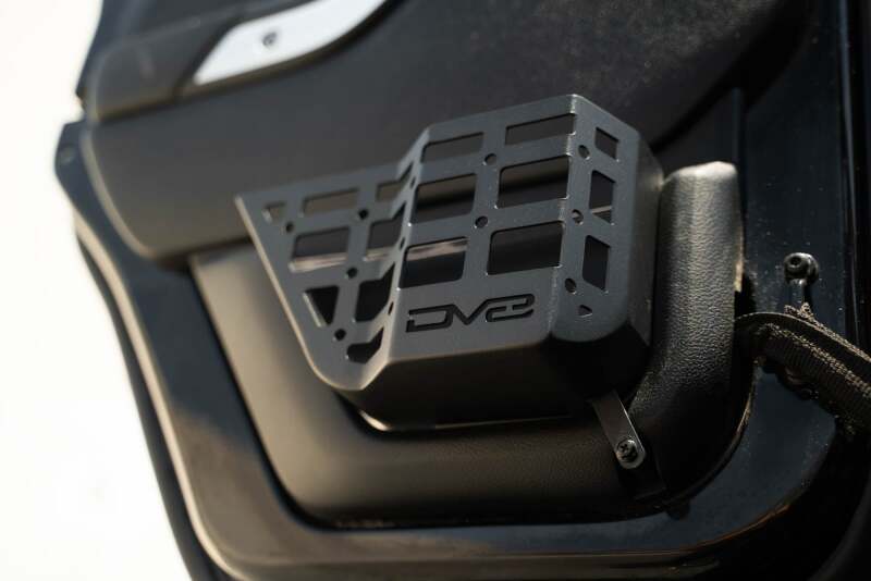 DV8 Offroad 11-18 Jeep Wrangler JK 4 Door Only Rear Door Pocket Molle Panels - Black - Image 2