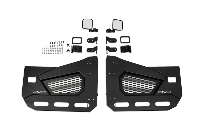 DV8 Offroad 18-22 Jeep Wrangler JL/JT Spec Series Half Doors - Front Set - Image 18