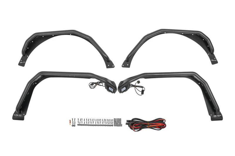 DV8 Offroad 18-23 Jeep Wrangler JL Spec Series Tube Fenders - Image 9