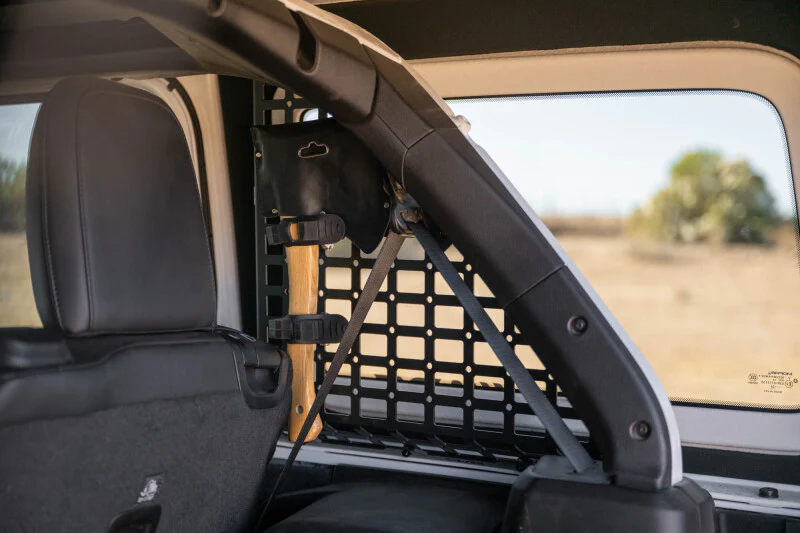 DV8 Offroad 18-25 Jeep Wrangler (JL) 4-Door Rear Window Pocketed Molle Panels - Image 2