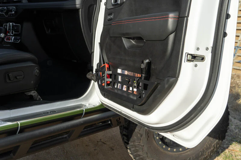 DV8 Offroad 18-25 Jeep Wrangler JL Electric Seat Front Door Molle Pockets - Image 14